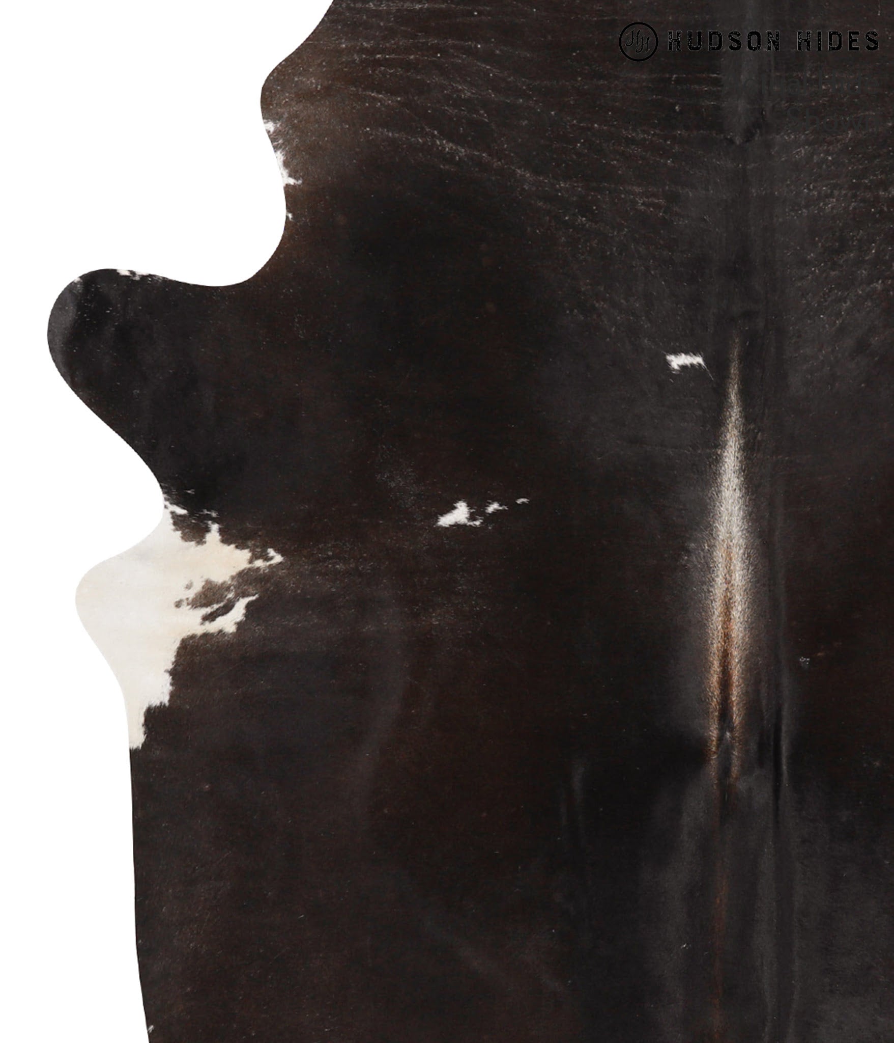 Chocolate and White Cowhide Rug #65859