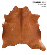 Solid Brown X-Large Brazilian Cowhide Rug 6'7"H x 6'5"W #65876 by Hudson Hides