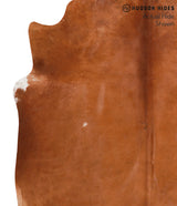 Solid Brown X-Large Brazilian Cowhide Rug 6'7"H x 6'5"W #65876 by Hudson Hides