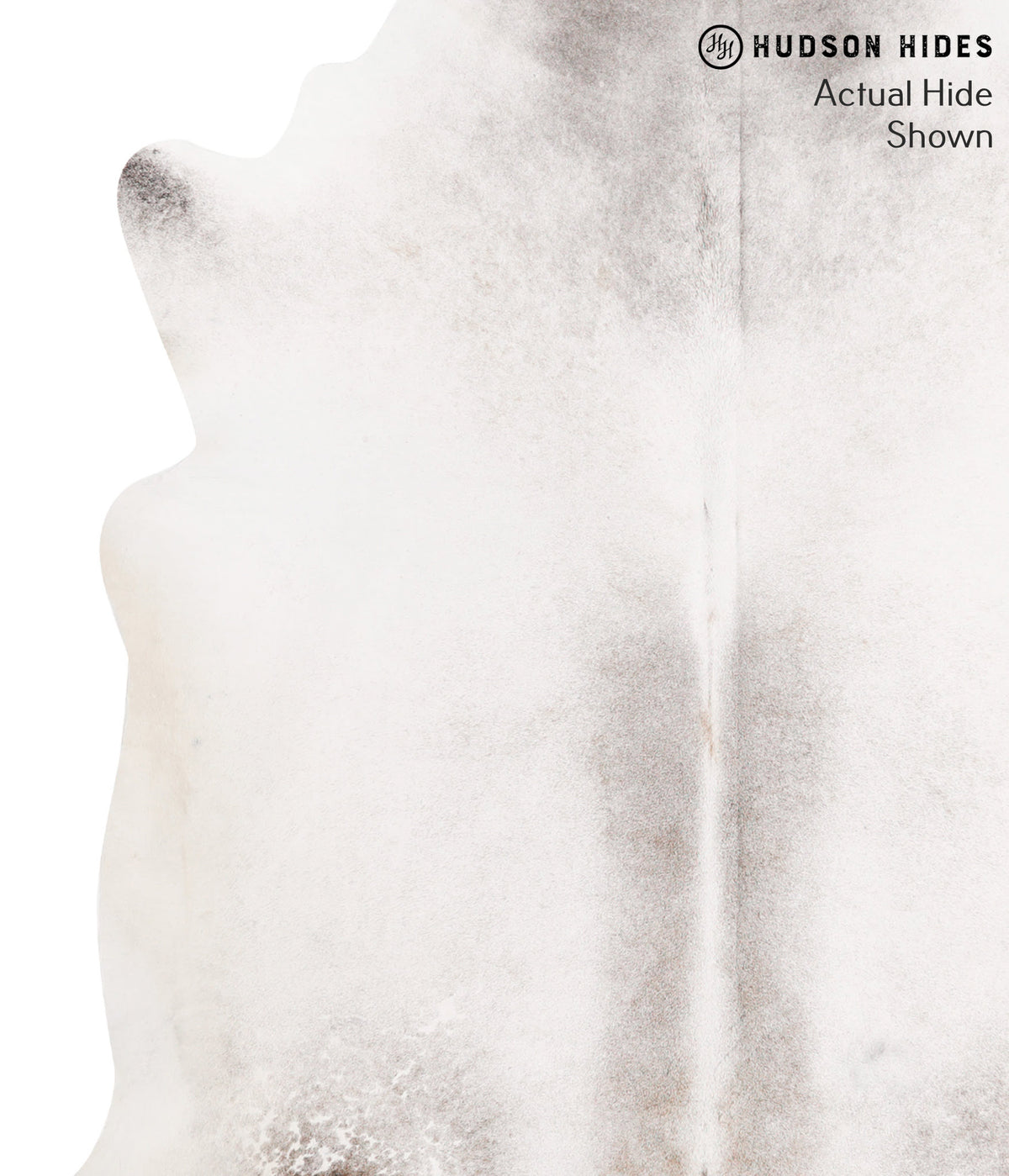 Medium Grey X-Large Brazilian Cowhide Rug 7'0"H x 6'0"W #65888 by Hudson Hides