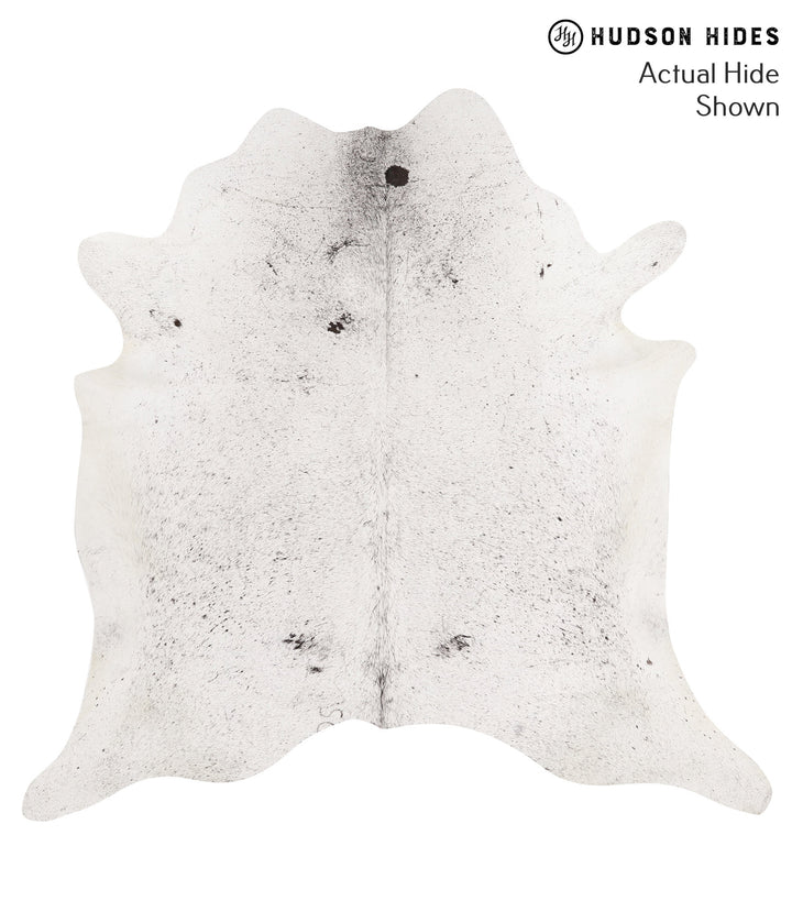 Salt and Pepper Black XX-Large Brazilian Cowhide Rug 7'2"H x 7'5"W #65942 by Hudson Hides