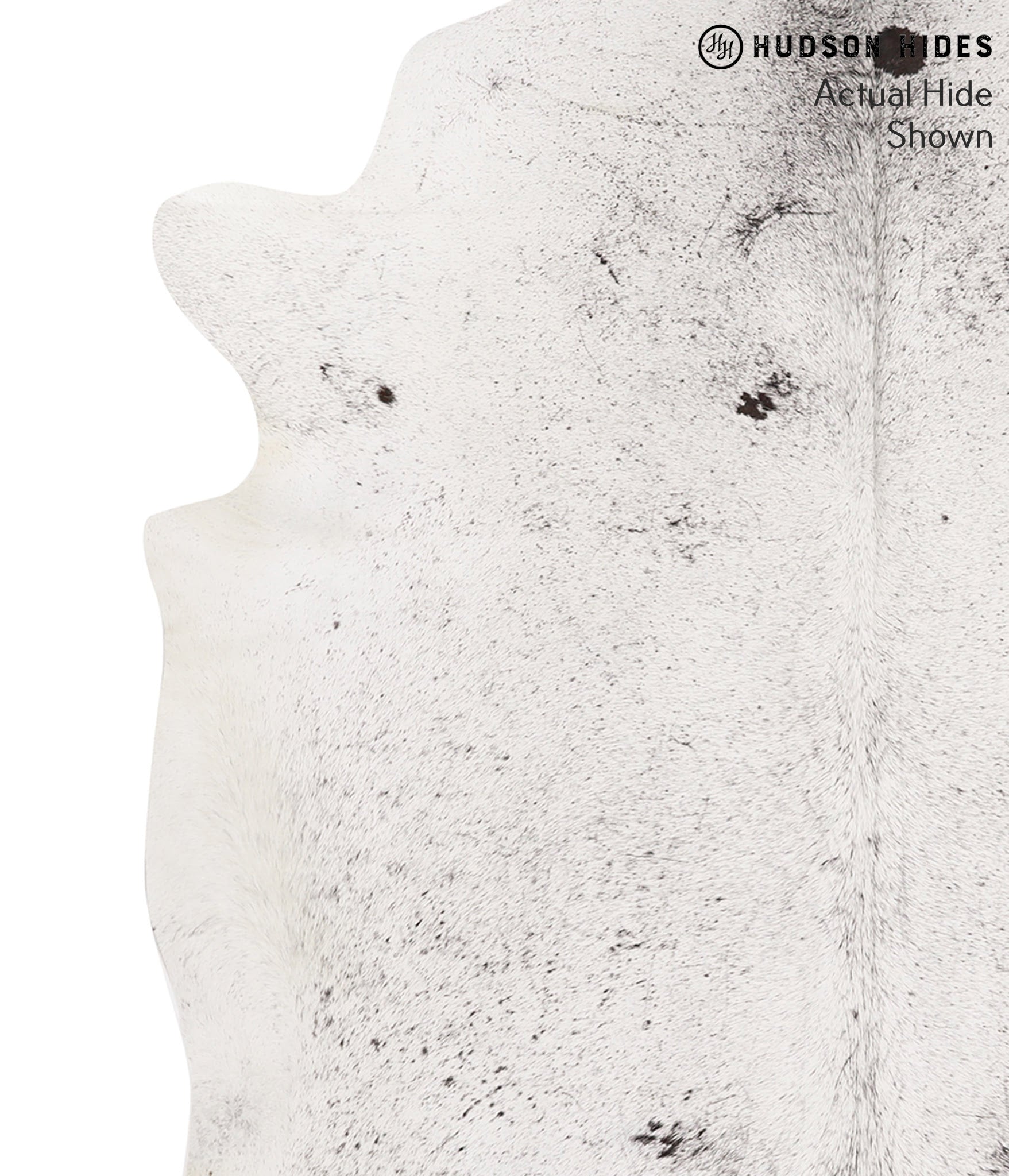 Salt and Pepper Black Cowhide Rug #65942