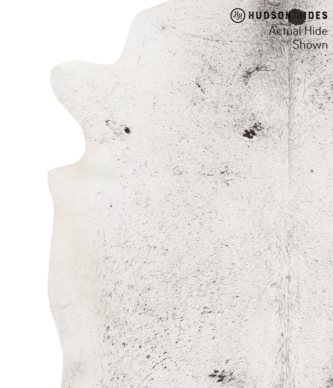 Salt and Pepper Black XX-Large Brazilian Cowhide Rug 7'2"H x 7'5"W #65