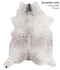 Salt and Pepper Black Large Brazilian Cowhide Rug 6'6