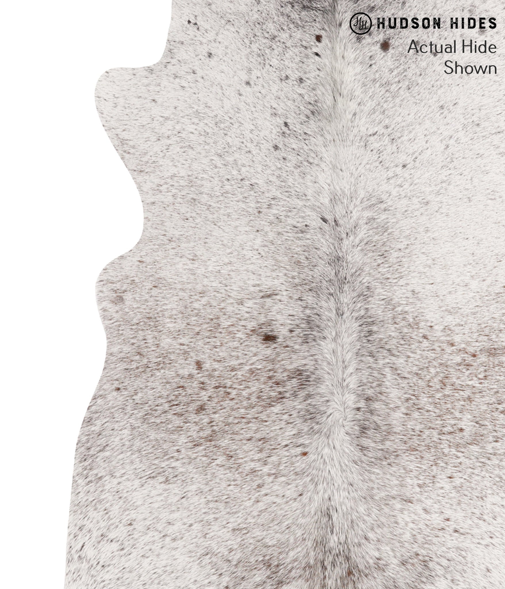 Salt and Pepper Black Cowhide Rug #65957