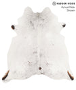 Salt and Pepper Black X-Large Brazilian Cowhide Rug 6'9"H x 6'5"W #65958 by Hudson Hides