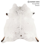 Salt and Pepper Black X-Large Brazilian Cowhide Rug 6'9"H x 6'5"W #65958 by Hudson Hides