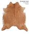 Solid Brown XX-Large Brazilian Cowhide Rug 7'6