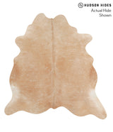 Beige X-Large Brazilian Cowhide Rug 7'1"H x 6'8"W #66000 by Hudson Hides