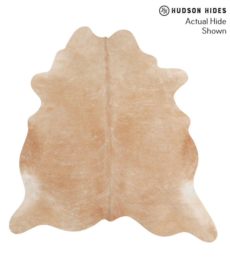 Beige X-Large Brazilian Cowhide Rug 7'1"H x 6'8"W #66000 by Hudson Hides