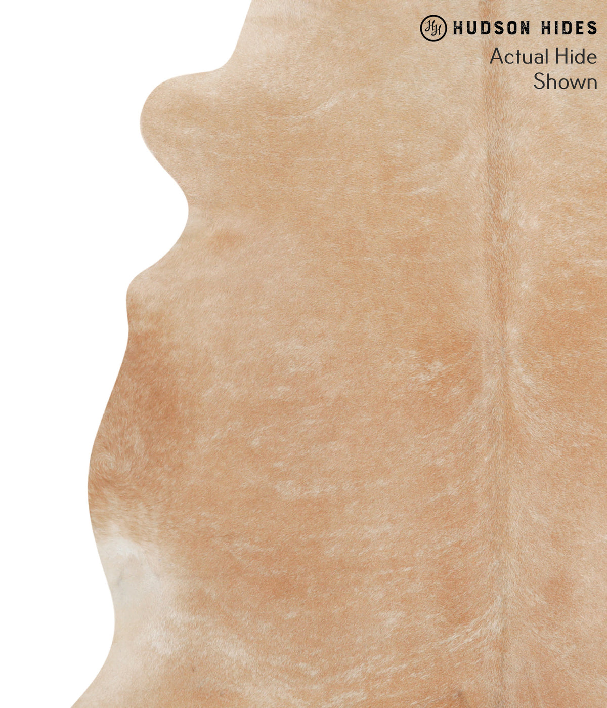 Beige X-Large Brazilian Cowhide Rug 7'1"H x 6'8"W #66000 by Hudson Hides