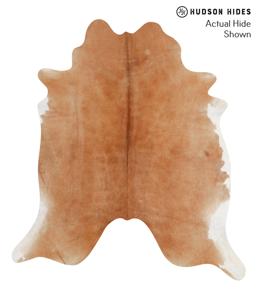 Solid Brown X-Large Brazilian Cowhide Rug 6'11"H x 6'3"W #66024 by Hudson Hides