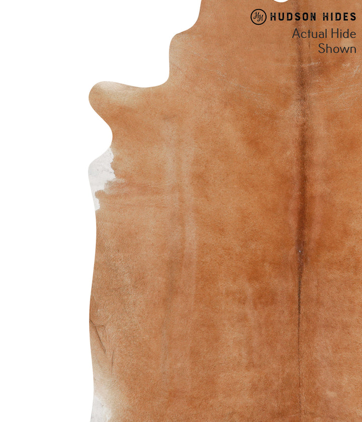 Solid Brown X-Large Brazilian Cowhide Rug 6'11"H x 6'3"W #66024 by Hudson Hides