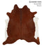 Brown and White Regular XX-Large Brazilian Cowhide Rug 7'6