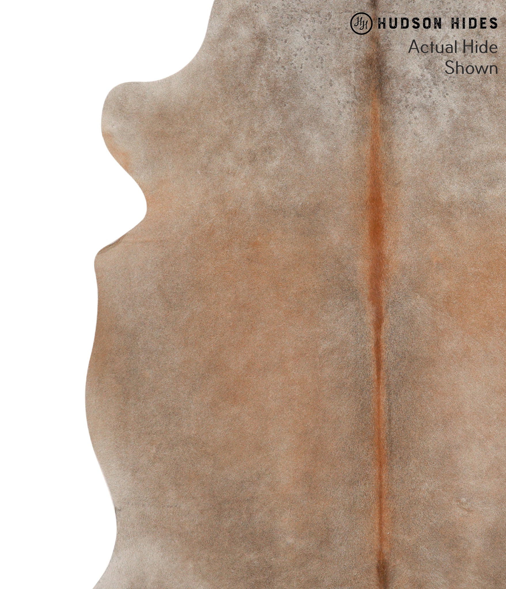 Grey with Beige Cowhide Rug #66065