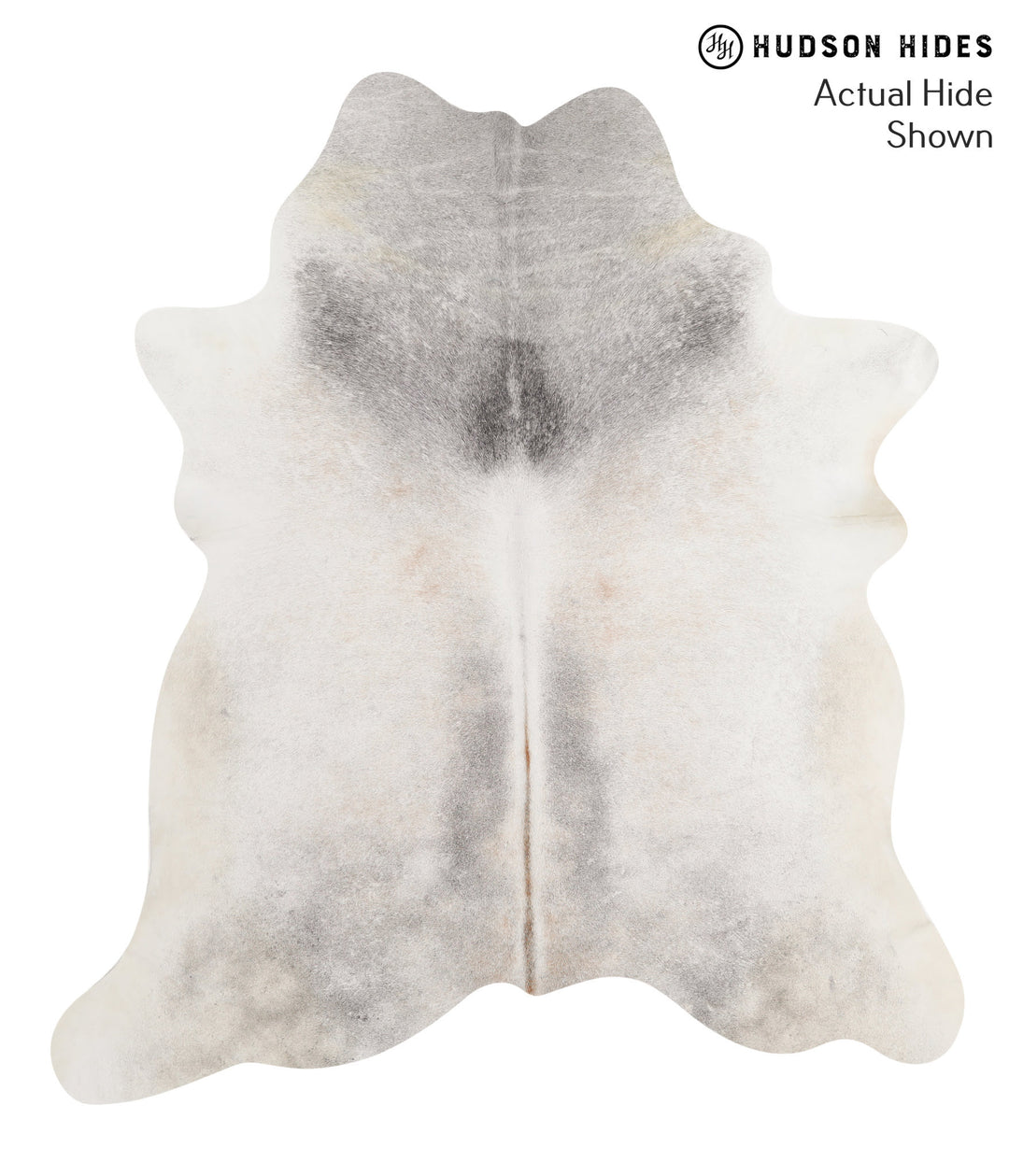Medium Grey X-Large Brazilian Cowhide Rug 6'9"H x 6'1"W #66091 by Huds