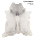 Medium Grey X-Large Brazilian Cowhide Rug 6'9"H x 6'1"W #66091 by Hudson Hides