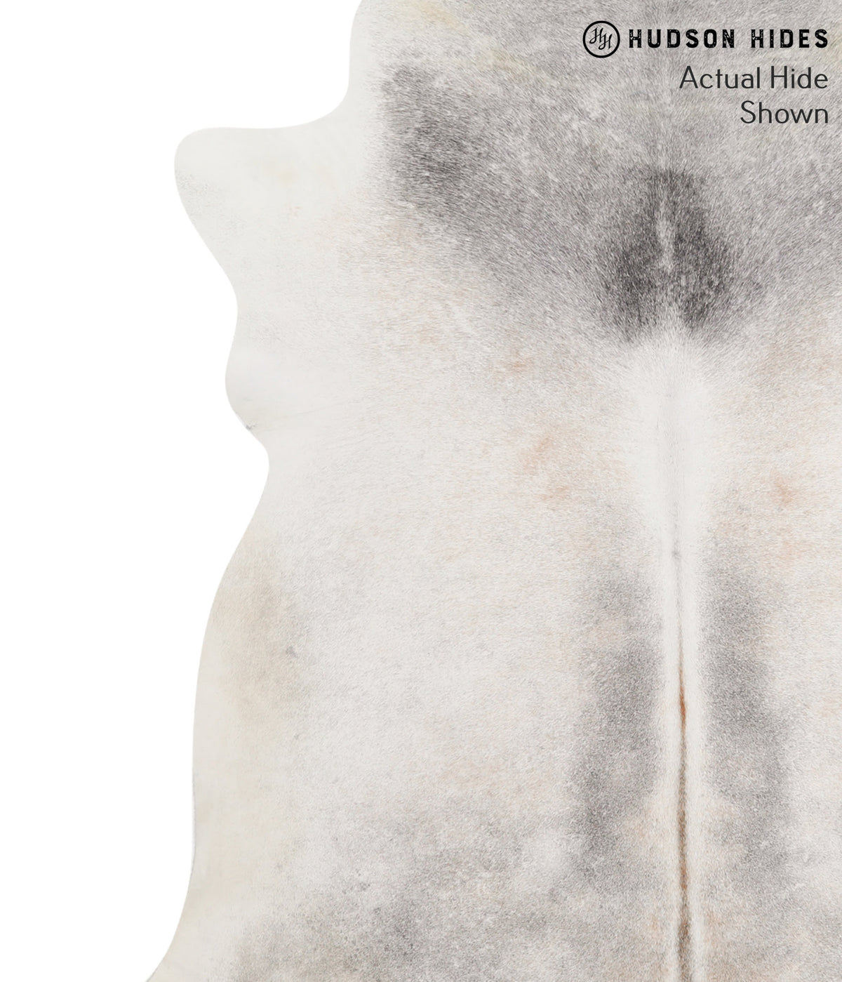 Medium Grey X-Large Brazilian Cowhide Rug 6'9"H x 6'1"W #66091 by Hudson Hides