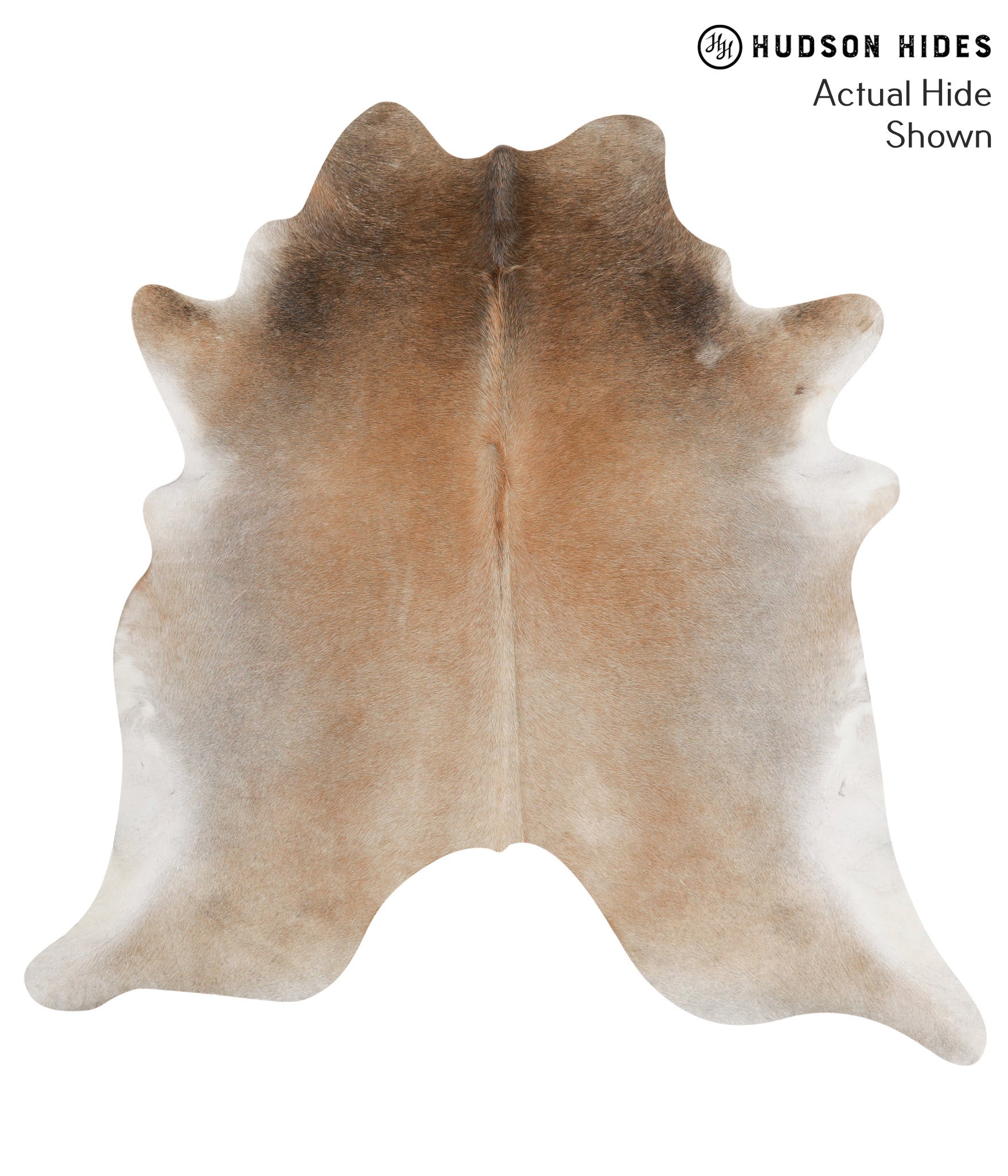 Grey with Beige Cowhide Rug #66096