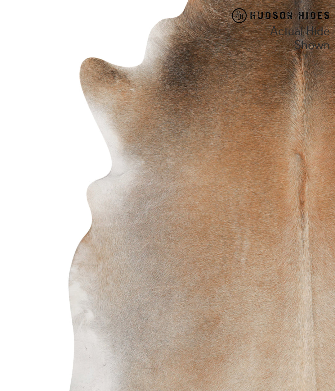 Grey with Beige X-Large Brazilian Cowhide Rug 6'11"H x 6'9"W #66096 by