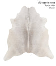 Medium Grey X-Large Brazilian Cowhide Rug 7'1"H x 6'7"W #66113 by Hudson Hides