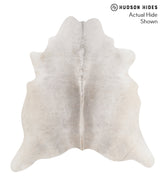 Medium Grey X-Large Brazilian Cowhide Rug 7'1"H x 6'7"W #66113 by Hudson Hides