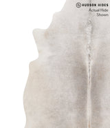 Medium Grey X-Large Brazilian Cowhide Rug 7'1"H x 6'7"W #66113 by Hudson Hides