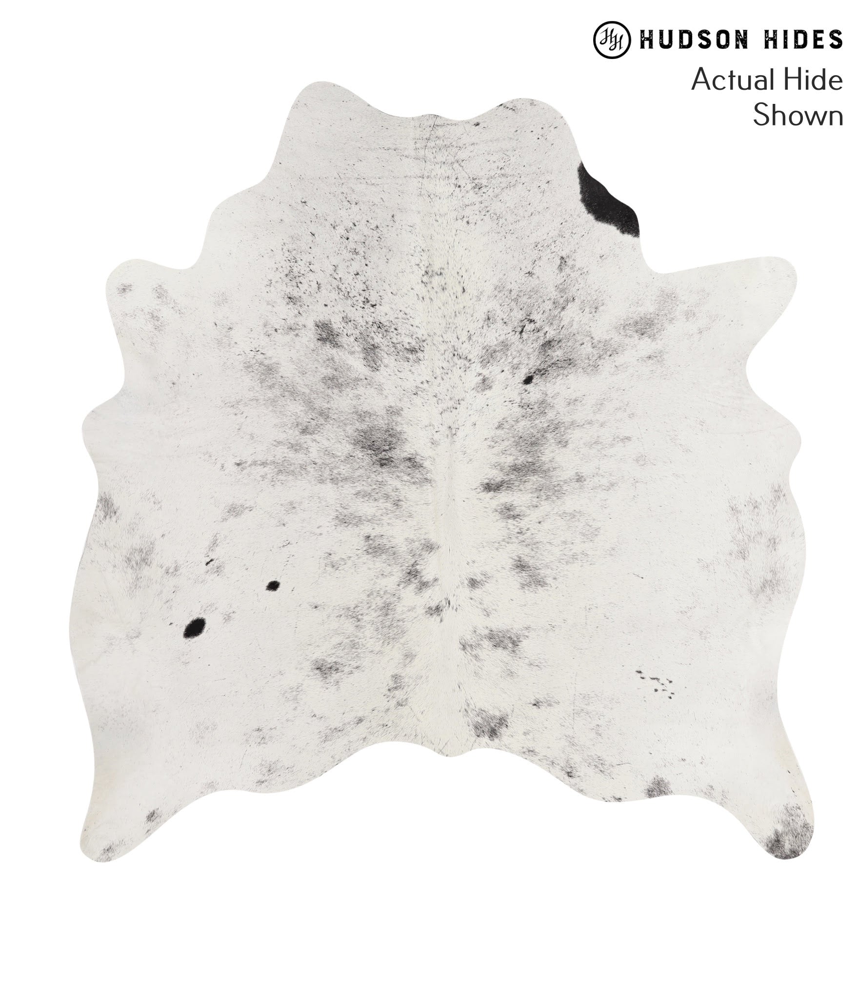 Salt and Pepper Black Cowhide Rug #66119