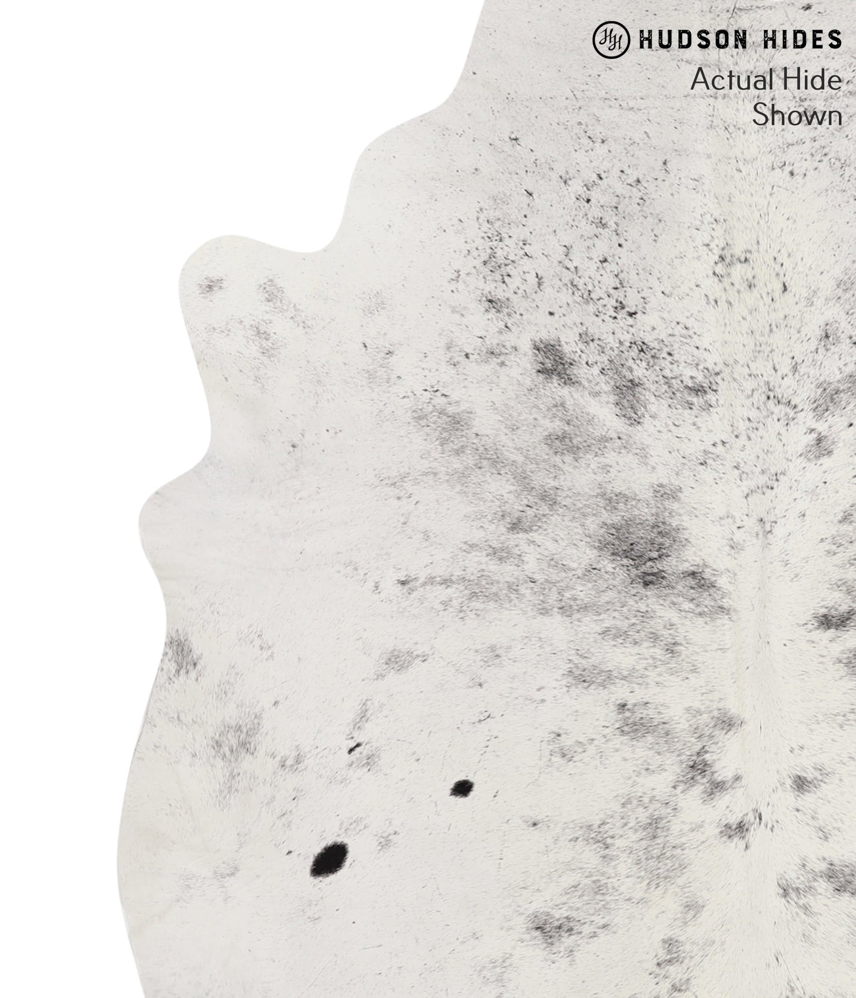 Salt and Pepper Black Cowhide Rug #66119