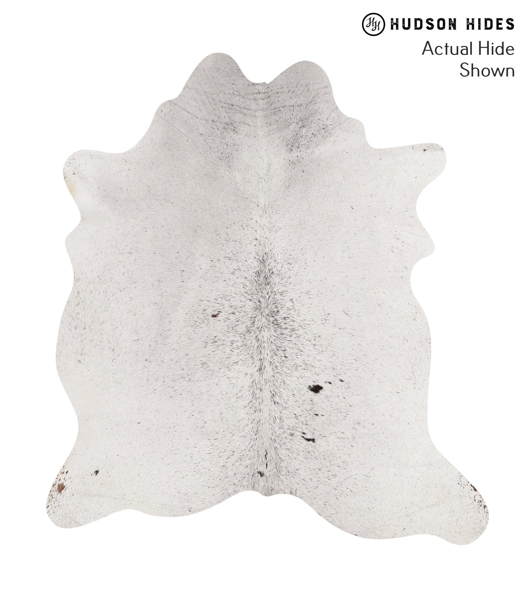 Salt and Pepper Black Cowhide Rug #66121