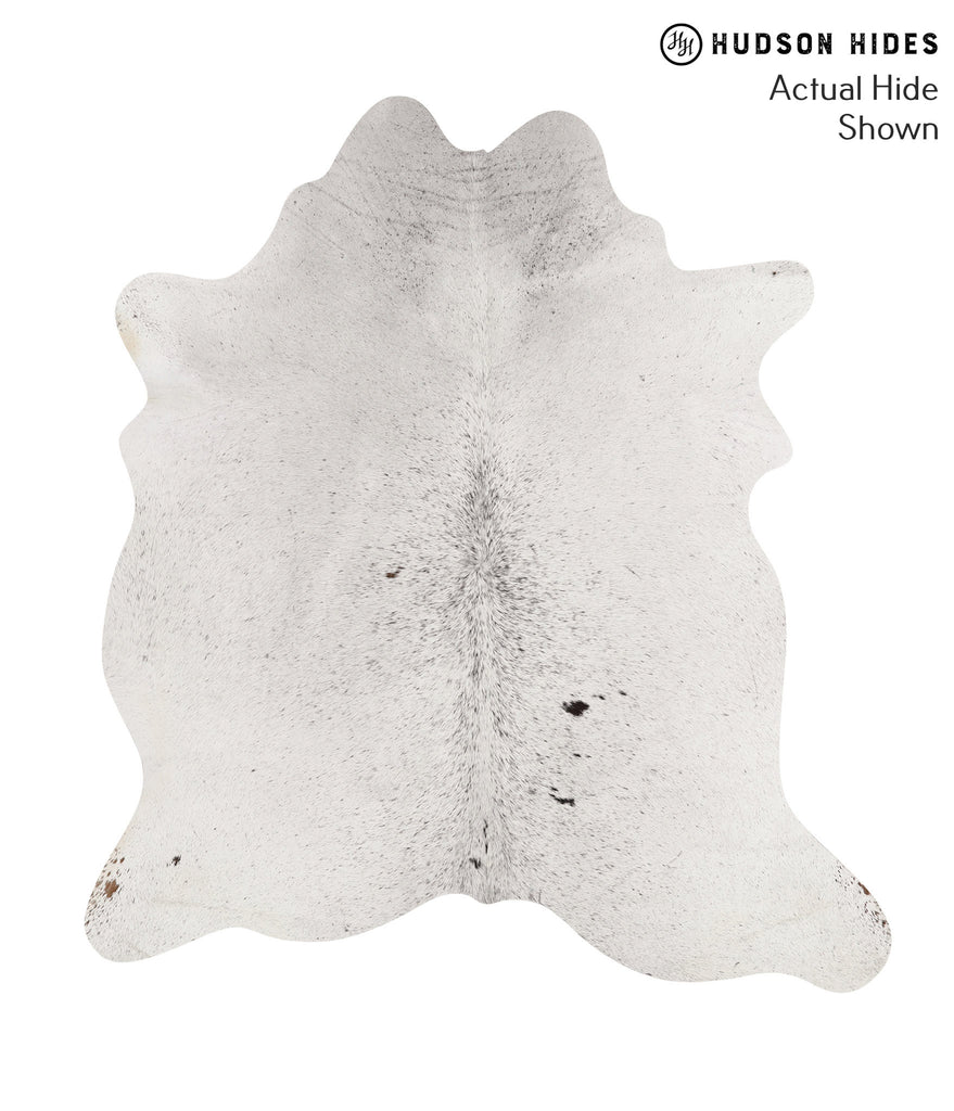 Salt and Pepper Black Large Brazilian Cowhide Rug 6'4"H x 5'9"W #66121 by Hudson Hides