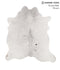 Salt and Pepper Black Large Brazilian Cowhide Rug 6'4