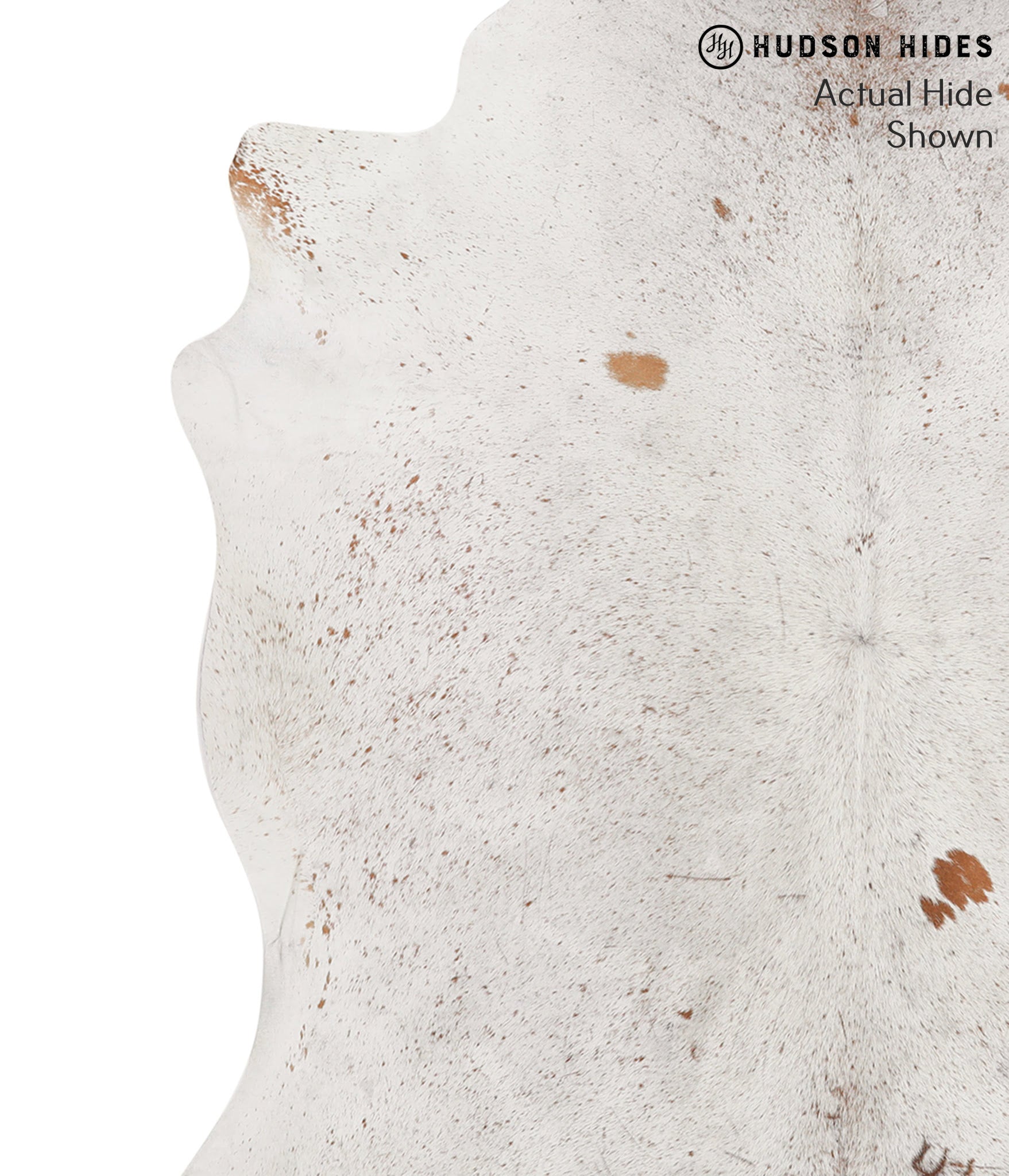 Salt and Pepper Brown Cowhide Rug #66127