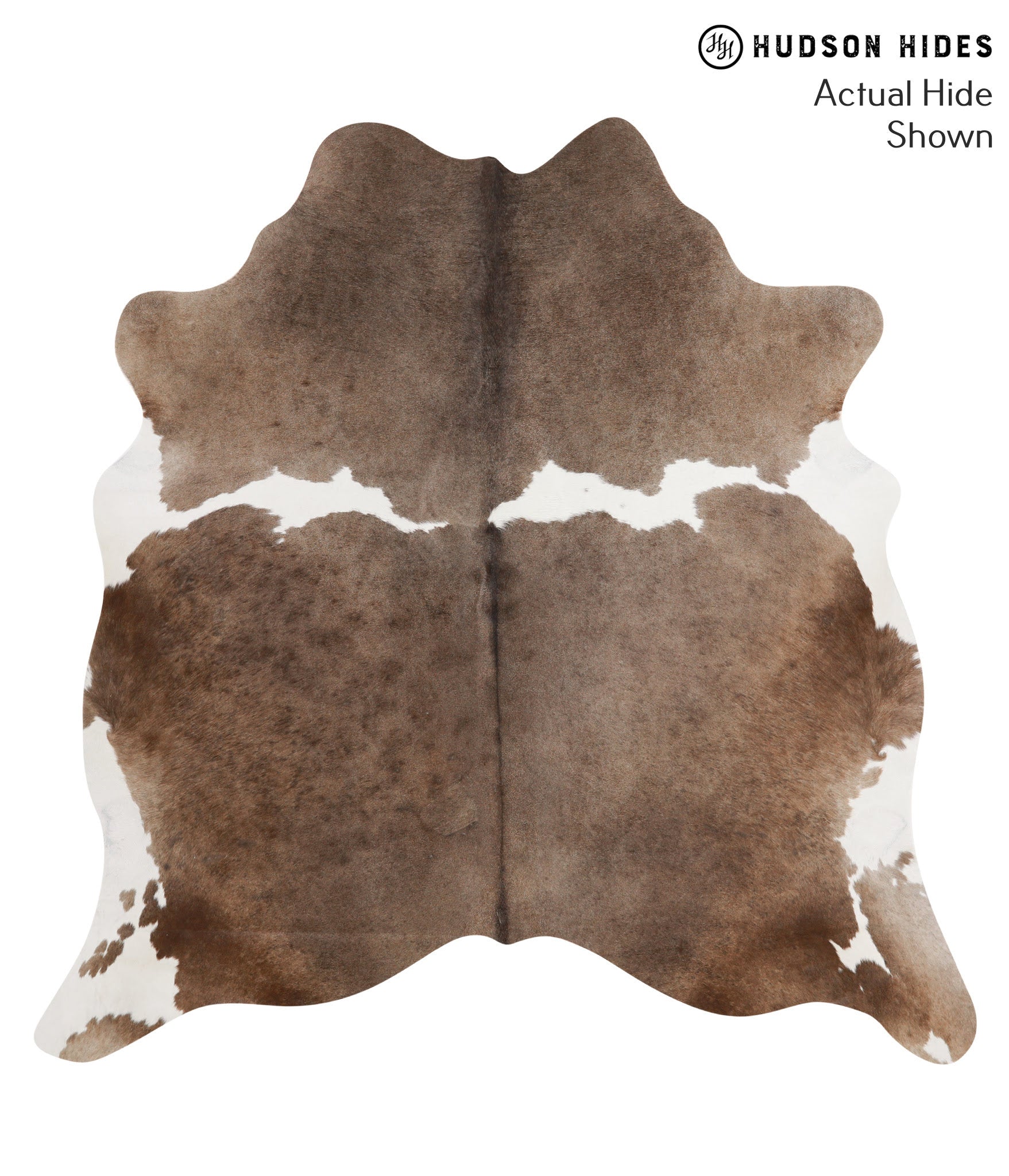 Grey with White Cowhide Rug #66137