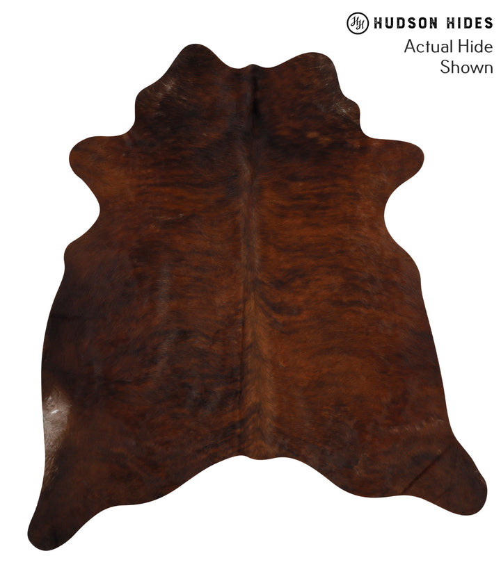 Dark Brindle X-Large Brazilian Cowhide Rug 7'0"H x 6'5"W #66169 by Hudson Hides