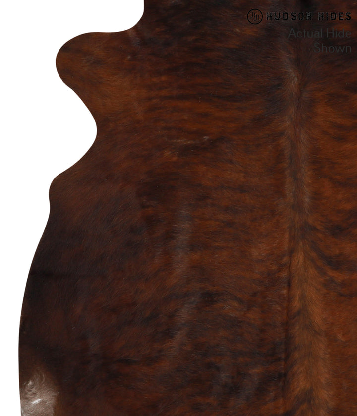 Dark Brindle X-Large Brazilian Cowhide Rug 7'0"H x 6'5"W #66169 by Hudson Hides