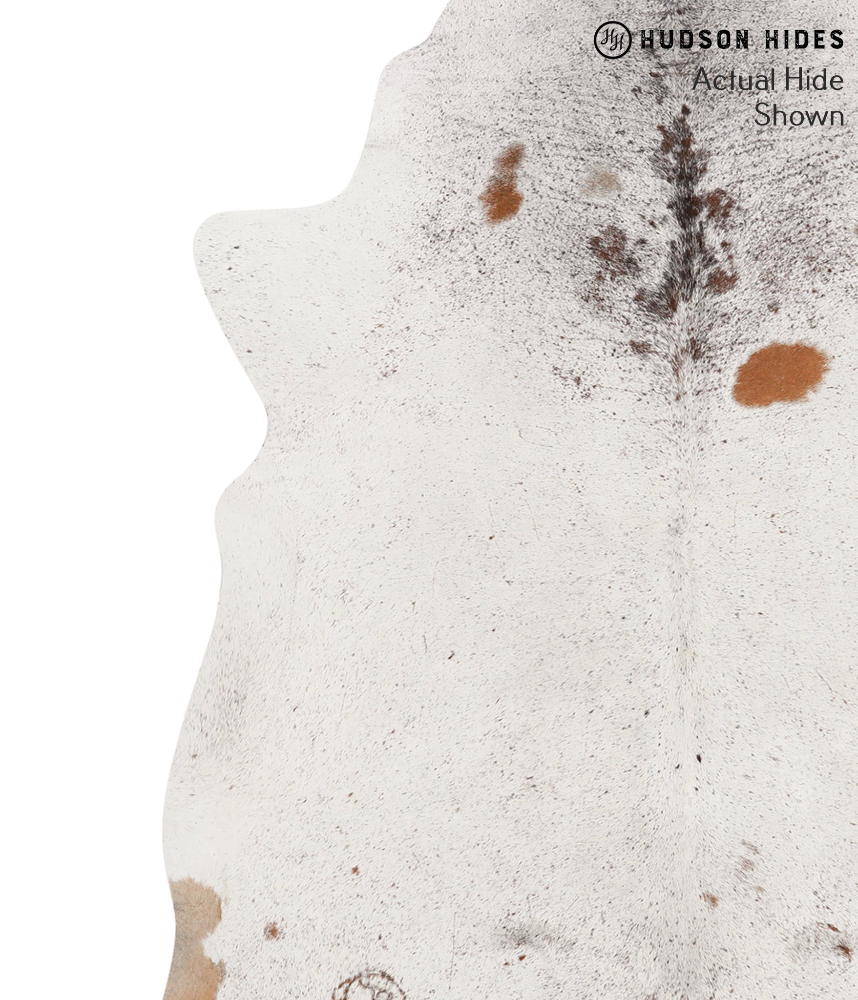 Salt and Pepper Brown Cowhide Rug #66179