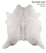 Medium Grey XX-Large Brazilian Cowhide Rug 7'5"H x 7'0"W #66233 by Hudson Hides