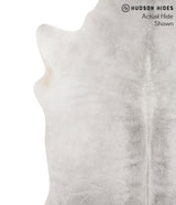 Medium Grey XX-Large Brazilian Cowhide Rug 7'5"H x 7'0"W #66233 by Hudson Hides