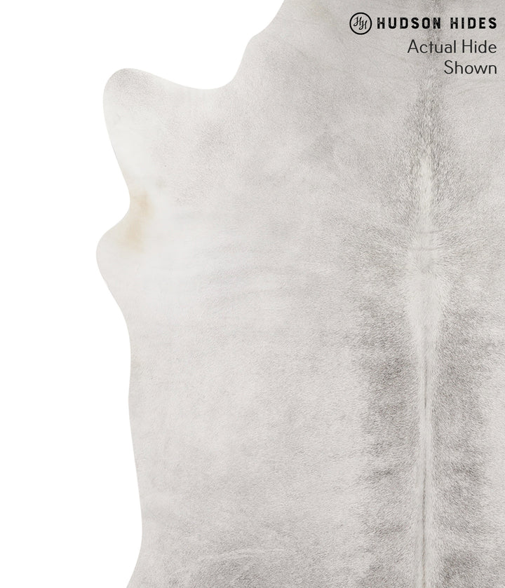 Medium Grey XX-Large Brazilian Cowhide Rug 7'5"H x 7'0"W #66233 by Hudson Hides