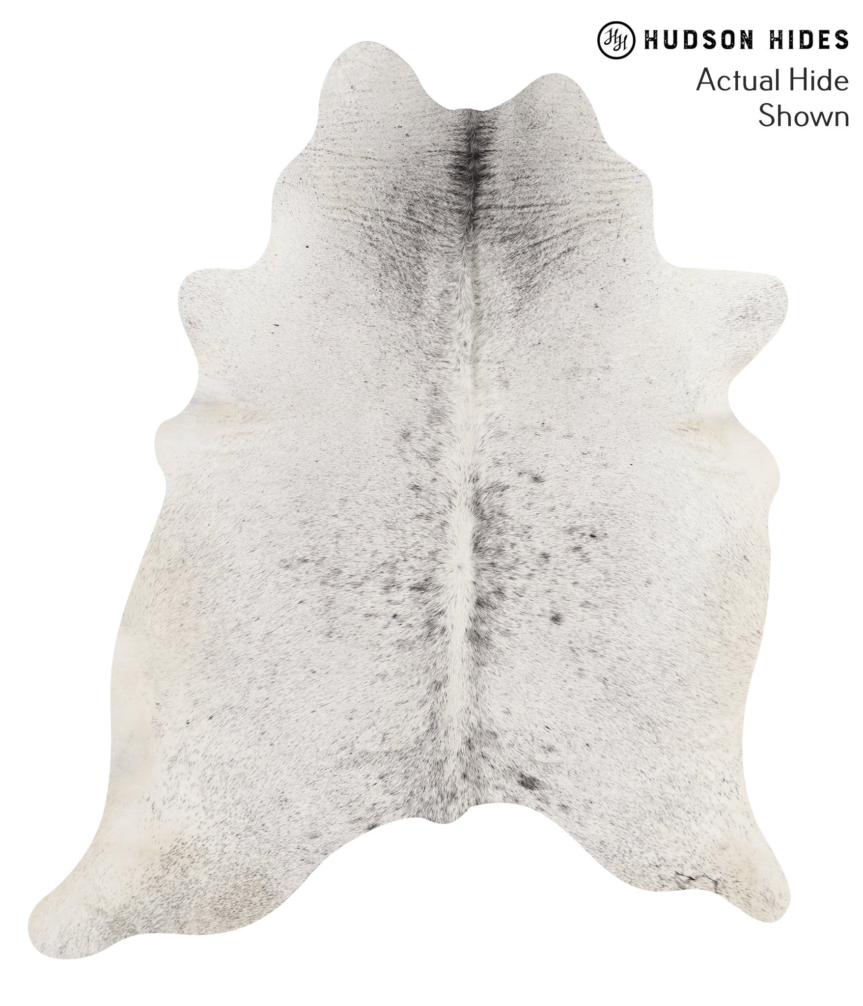Salt and Pepper Black Cowhide Rug #66255
