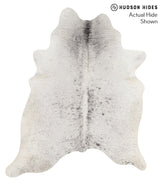 Salt and Pepper Black X-Large Brazilian Cowhide Rug 7'2"H x 5'11"W #66255 by Hudson Hides