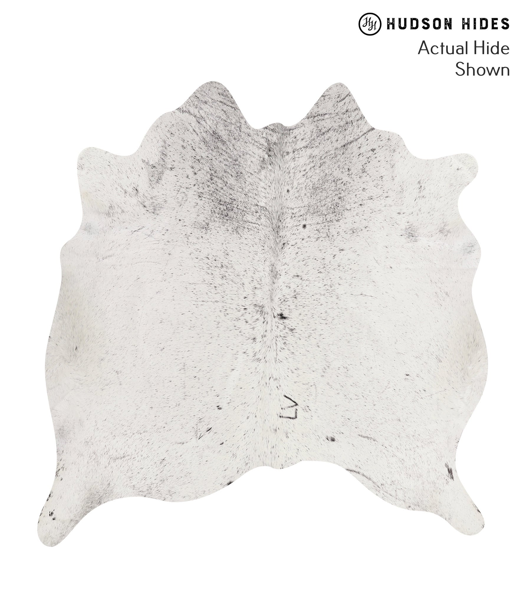 Salt and Pepper Black Cowhide Rug #66257