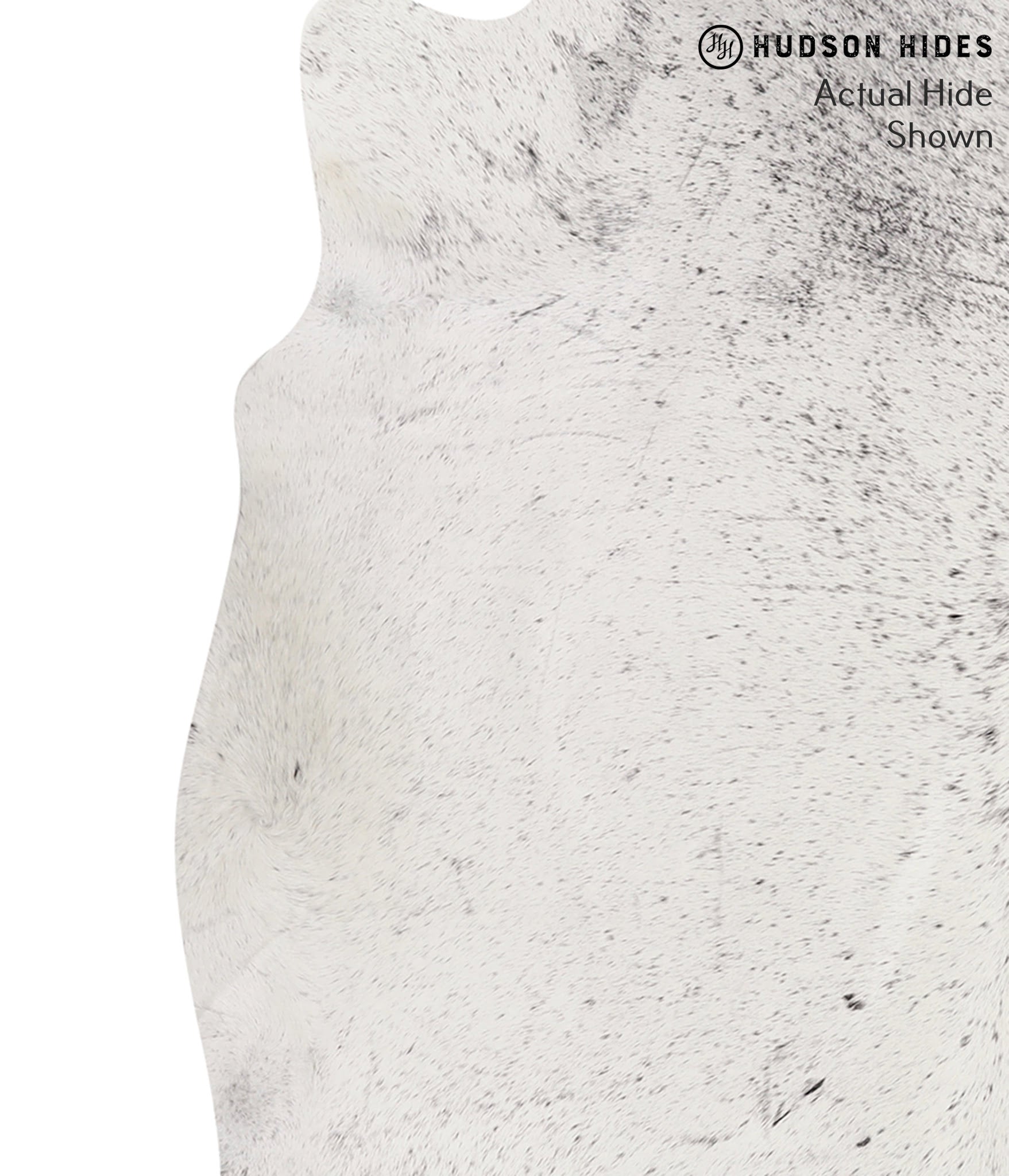 Salt and Pepper Black Cowhide Rug #66257