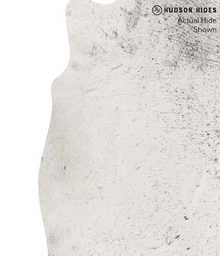 Salt and Pepper Black X-Large Brazilian Cowhide Rug 6'5"H x 6'2"W #66257 by Hudson Hides