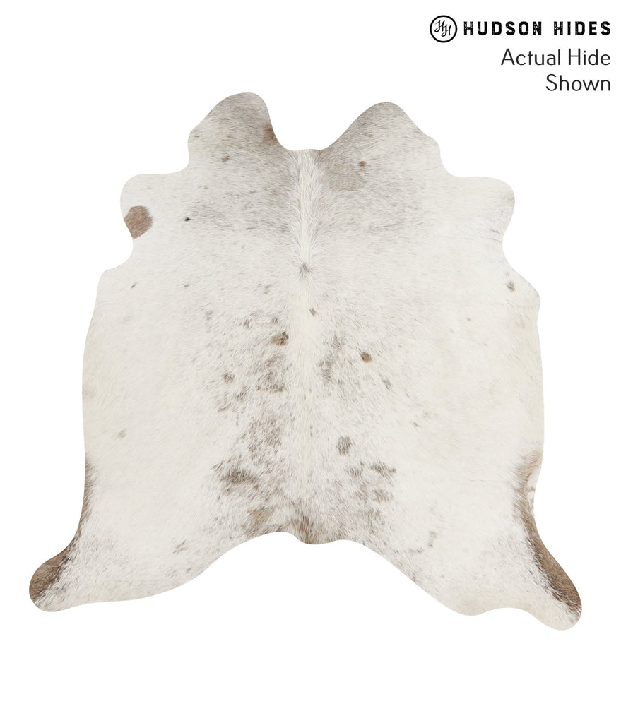 Salt and Pepper Brown Large Brazilian Cowhide Rug 5'7"H x 5'8"W #66271 by Hudson Hides