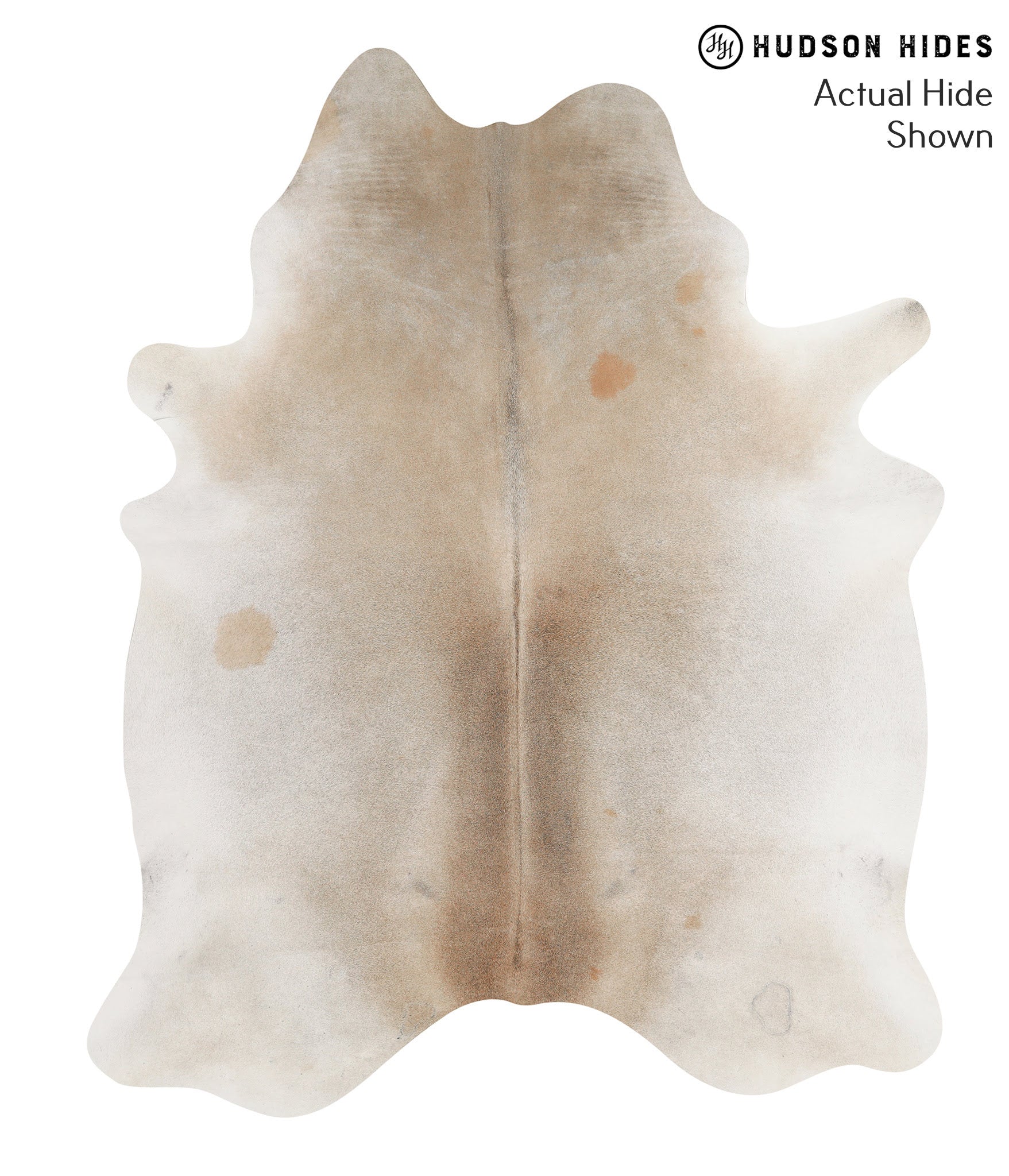 Grey with Beige Cowhide Rug #66283