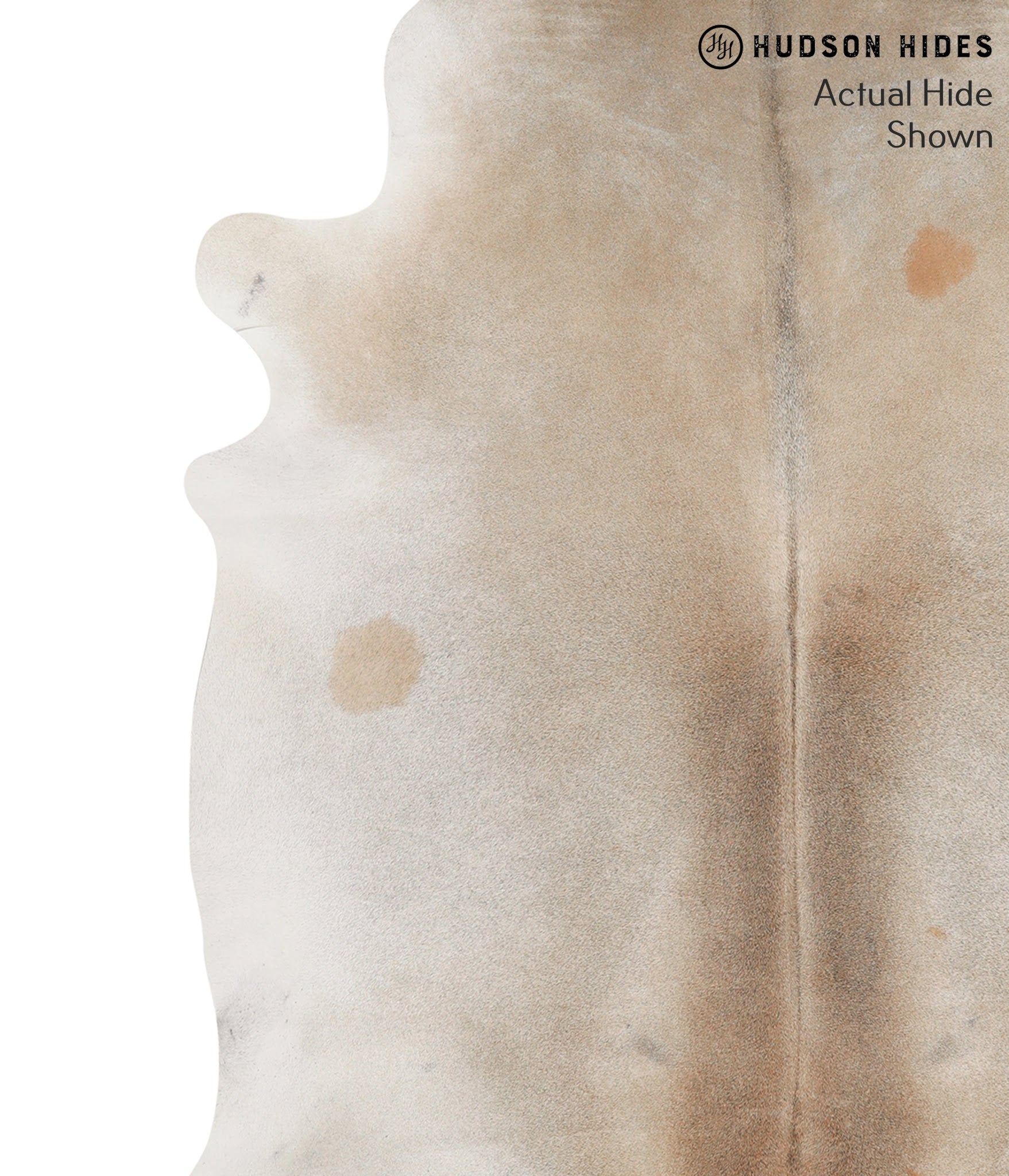 Grey with Beige Cowhide Rug #66283