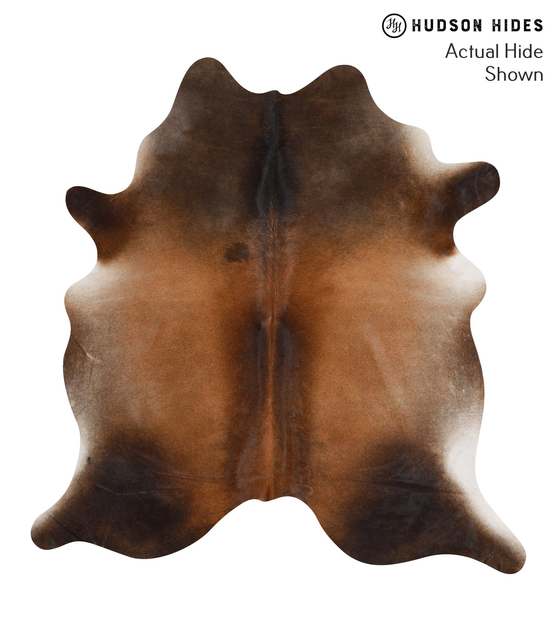 Brown with Red Cowhide Rug #66290