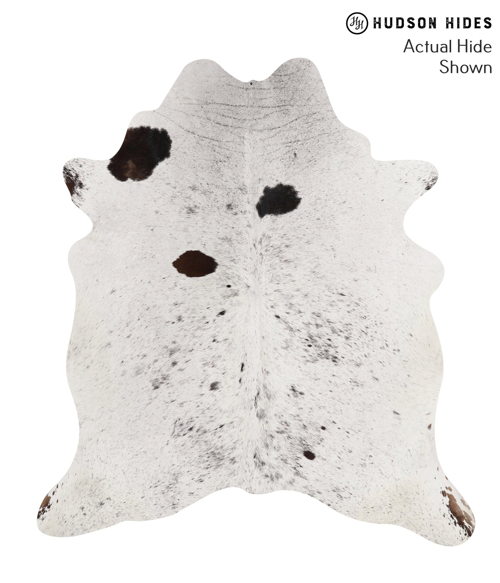 Salt and Pepper Black Cowhide Rug #66294
